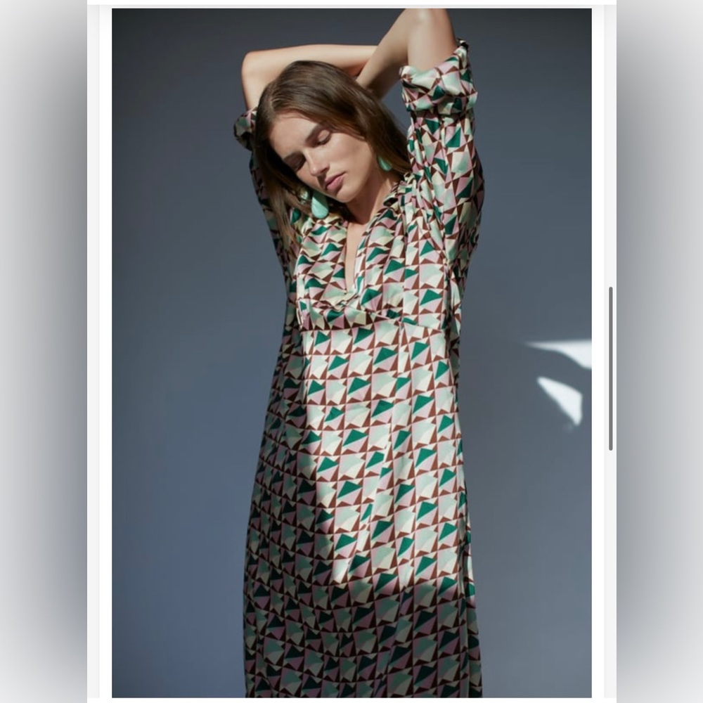 Zara geometric print midi dress. Only worn once!